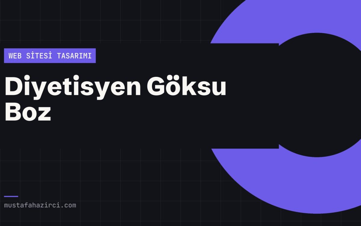 Diyetisyen Göksu Boz web sitesi