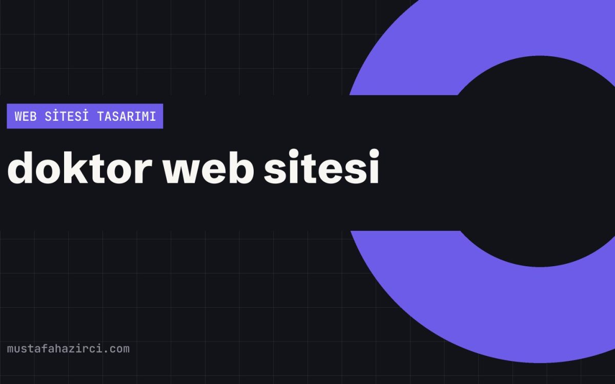 Doktor Web Sitesi Tasarımı ve Klinik Çözümleri örnek ekran