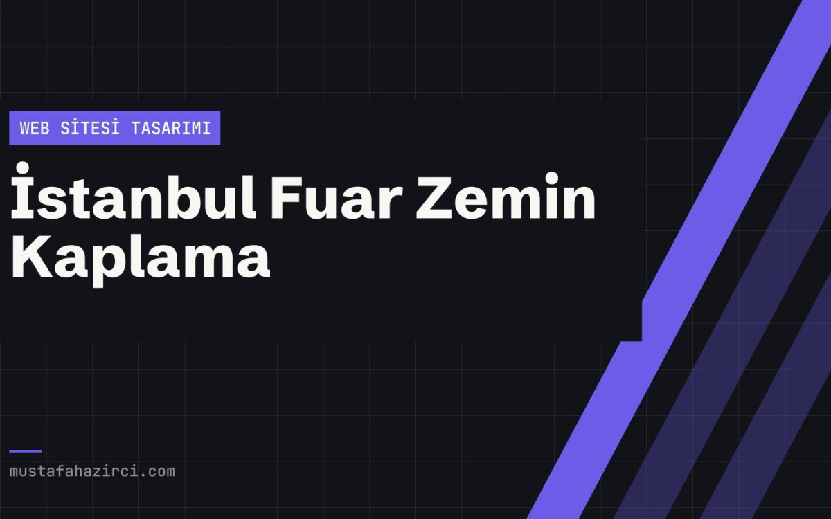 İstanbul Fuar Zemin Kaplama web sitesi
