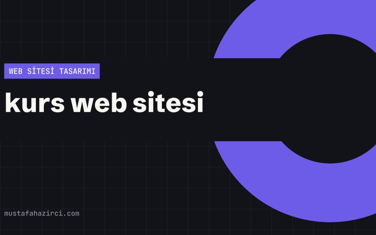 Kurs Web Sitesi Tasarımı ve Dijital Çözümleri örnek ekran