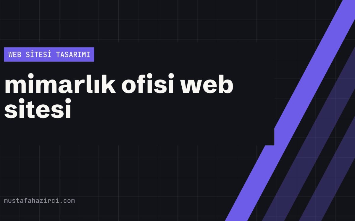 Mimarlık Ofisi Web Sitesi Tasarımı örnek ekran