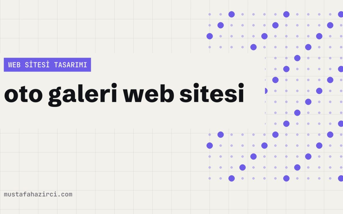 Oto Galeri ve Araç Kiralama Web Sitesi Tasarımı örnek ekran