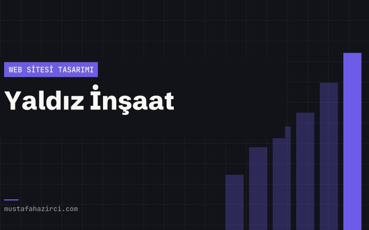 Yaldız İnşaat web sitesi ekran görüntüsü
